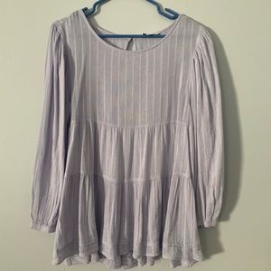 American Eagle light Purple Babydoll Top